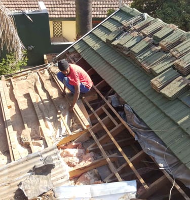 Roof pitch alignment for seamless water run off, Blairgowrie