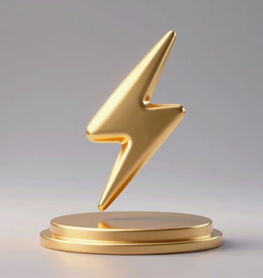 Stylized cricket bat and ball icon glowing in gold on a dark charcoal background.