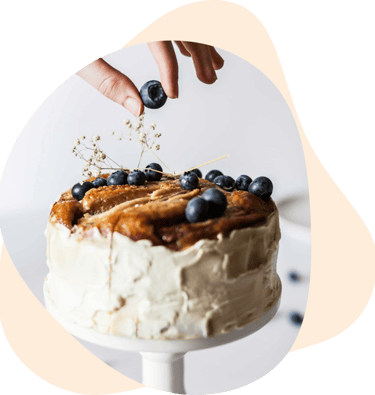 Allergen-friendly custom cake