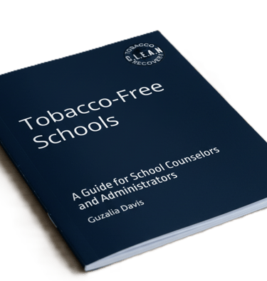 Tobacco-Free Schools guide book for school counselors and administrators by Guzalia Davis.