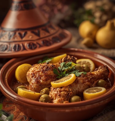 Moroccan chicken tagin