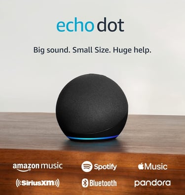 The Echo Dot 5 is the best-selling smart speaker of 2025, with improved sound quality.