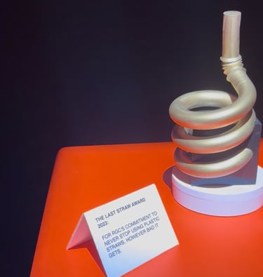 “The last straw award” by the Marshmallow Laser Feast at their installation Sweet Dreams at Ars Elec