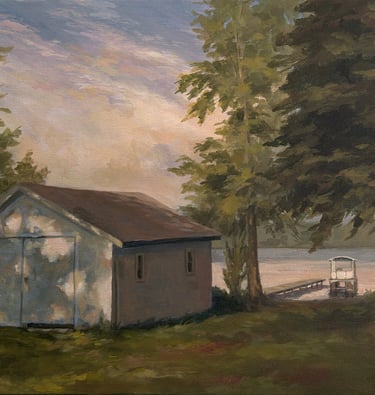 "Boathouse" Acrylic $850