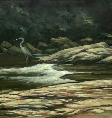 "The Fisherman" Acrylic $1200