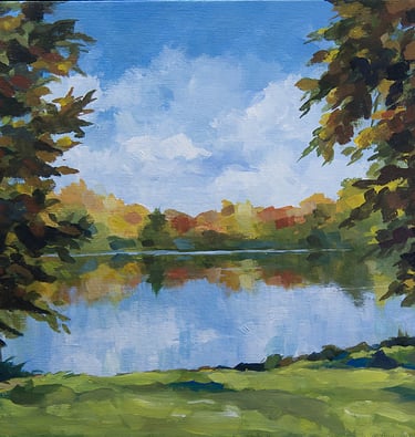 "Forest Lake" Acrylic NFS