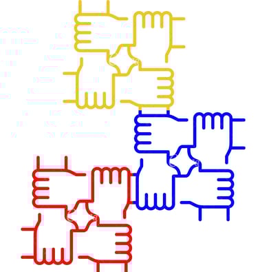 Manitos logo manos doradas