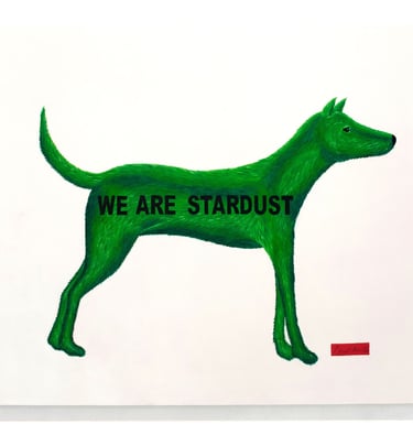 Green Dog 2020, We are stardust series, 100x120cm
