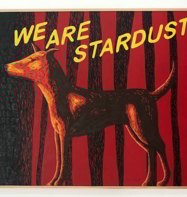 Staring at The Fire 2021, We are stardust series, 120x150cm