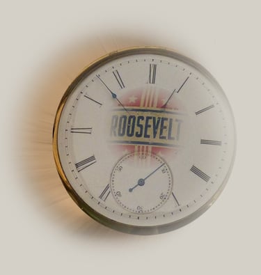 Pocket Watch & Roosevelt Pinback