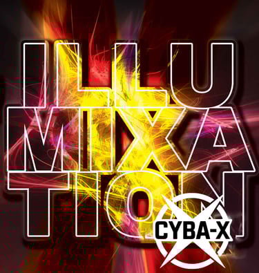single cover with illumination shown and the Cyba-x logo