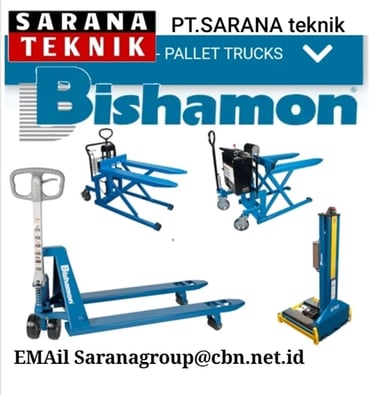 Jual Bishamon Handpallet, jual Bishamon Stacker, jual OPK Handpallet