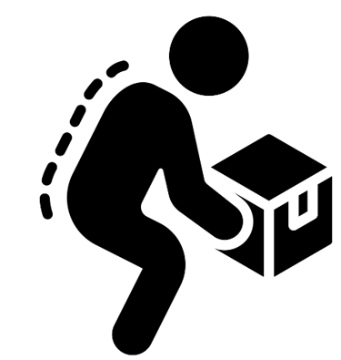 Ergonomics assessment of worker lifting box