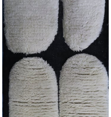 Handwoven Pile Dhurrie made of 100% Wool