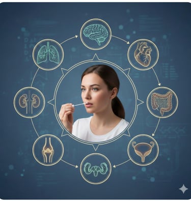 Tampone salivare per ina diagnosi completa di tuttigli organi