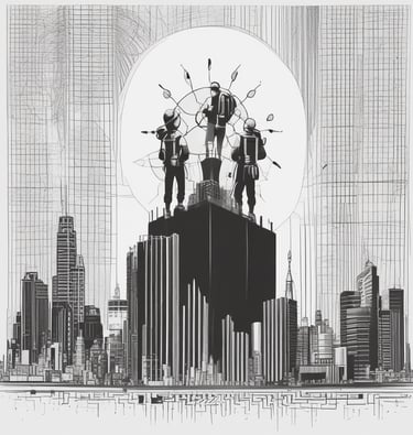 A focused business meeting where a team discusses growth strategies using charts and laptops.