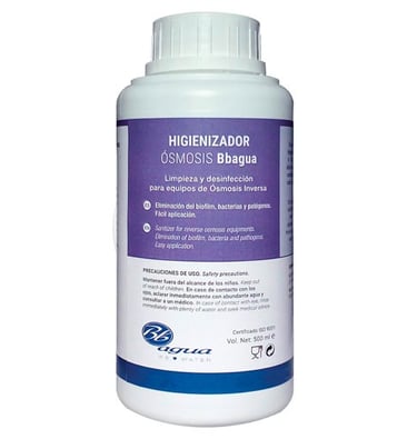 Higienizador de osmosis inversa. 500 ml.