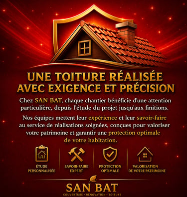Une toiture réalisée avec soin et savoir-faire
