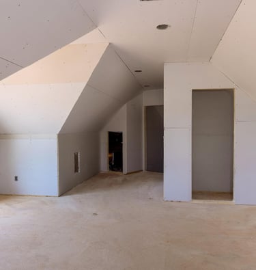 drywall installed no finish yet