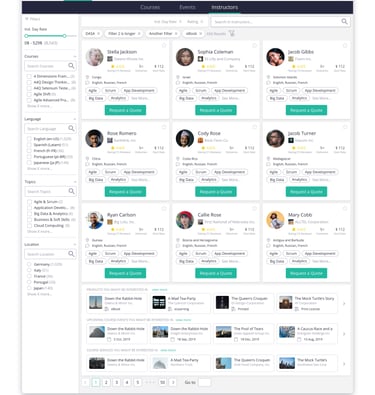 Proposed Instructor Feed Mocks