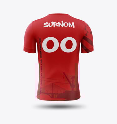 Logo Diskuizh maillot rouge de dos