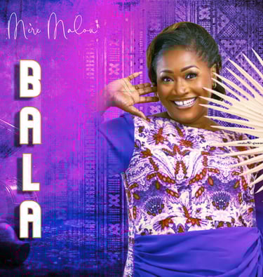 a woman in a purple dress with a fan