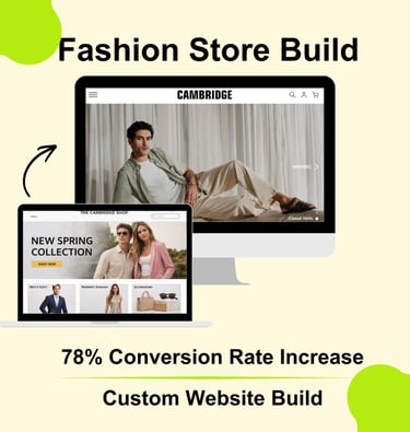 Fashion store website build case study by Innovaytix