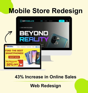 Mobile store redesign case study by Innovaytix