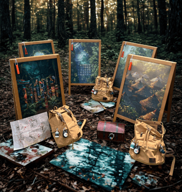 Jeu de piste transportable explorateur