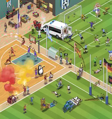 wheriz jeu observation XXL événement sport