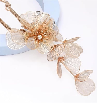 Bridesmaid Jewelry budget Floral Statement Necklace