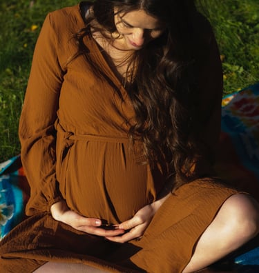 Karolane lorsqu'elle était enceinte