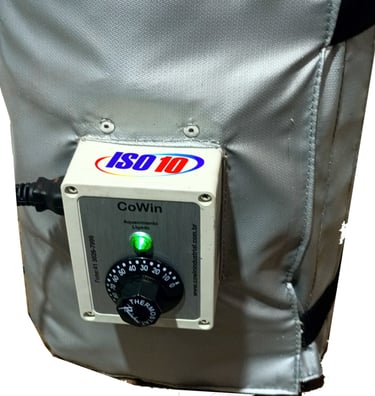 aquecimento para barril com termostato