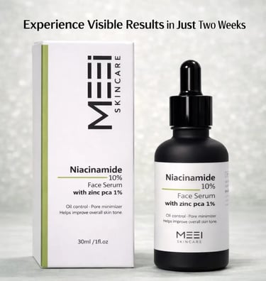 Meei niacinamide face serum. best for hyperpigmentation and dar spots. whiting and brightening