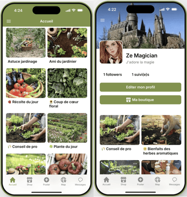 Potami est un réseau social autour du potager.