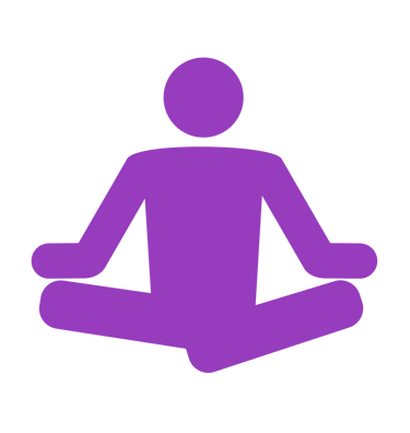 Une personne en posture de méditation