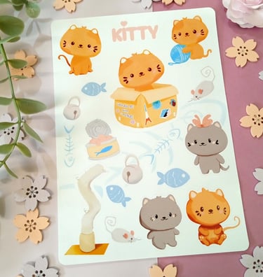 Stickers Chats Kawaii rigolo superbe