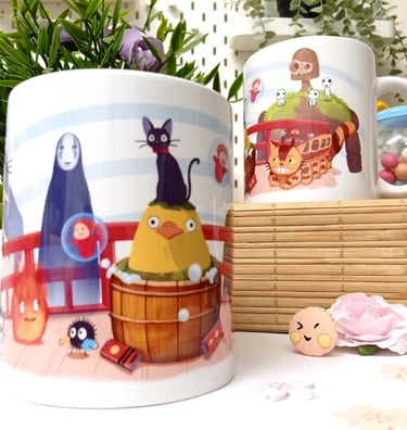 Mug anime manga céramique blanc personnalisé