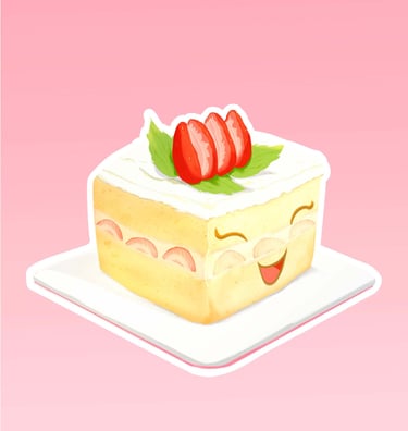 Stickers fraisier japonais coréen kawaii