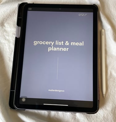 digital meal planner for ipad