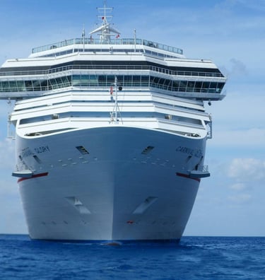 A cruise ship sailing text saying Cruise From Texas linking to Texas cruises.
