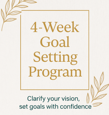 Soothe & Cheery 4-Week Goal Setting coaching program to set goals with confidence.