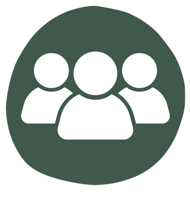 Icon: Zwei Personen – kleine Gruppen für individuelle Förderung im Junghundekurs