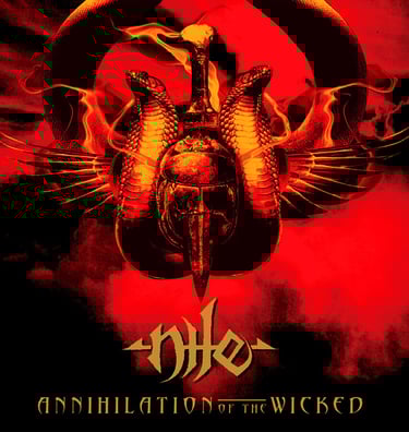 nile band annihilation of the wicked album cover