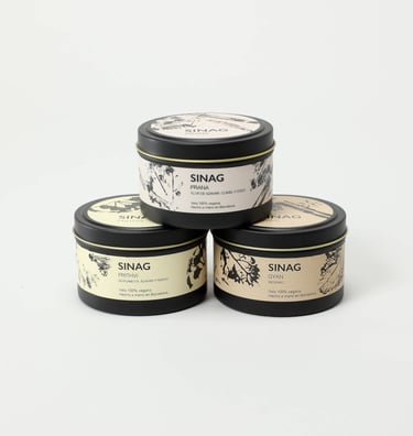 Pack 3, velas, sinag