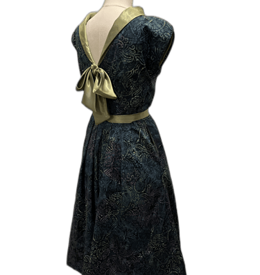 1950s dress pattern, low back dress