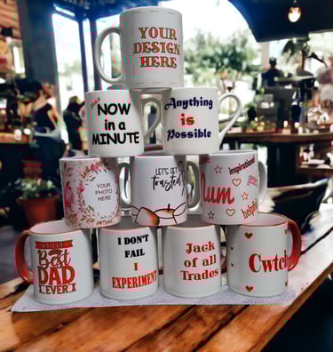 stack of mugs