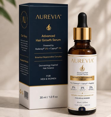 Serum capilar de AUREVIA™ para el crecimiento y fortalecimiento del cabello