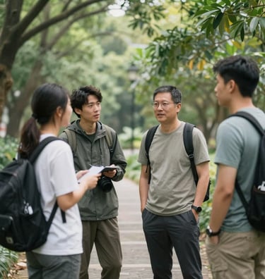 A lively group reading a theatrical story with expressive gestures in a cozy room.