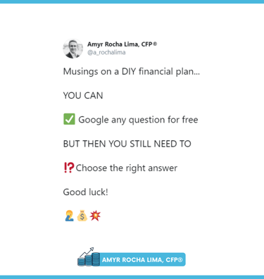 Amyr Rocha Lima Chartered Financial Planner Financial Literacy Campaign